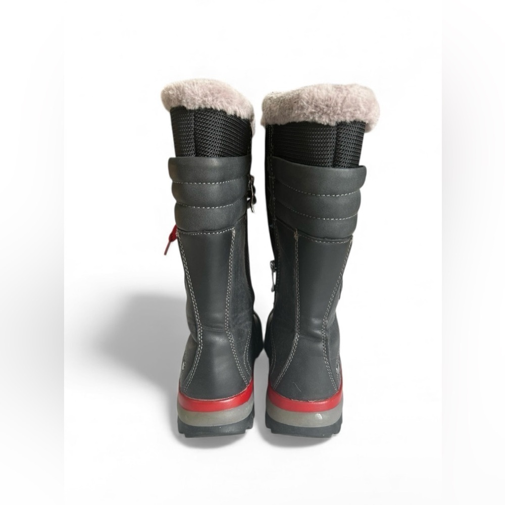 Aquatherm Canada Faux Fur Mobwife Womens Snow Boots size 6 buttery leather - Picture 2 of 8